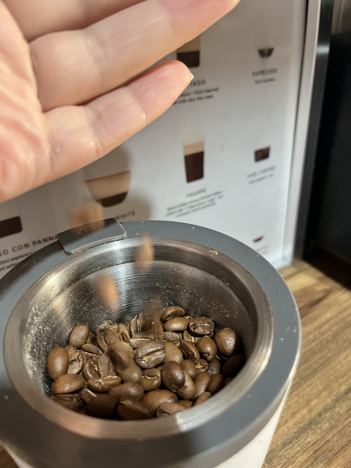Grinding coffee